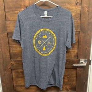 Protect our winters t shirt, size large
